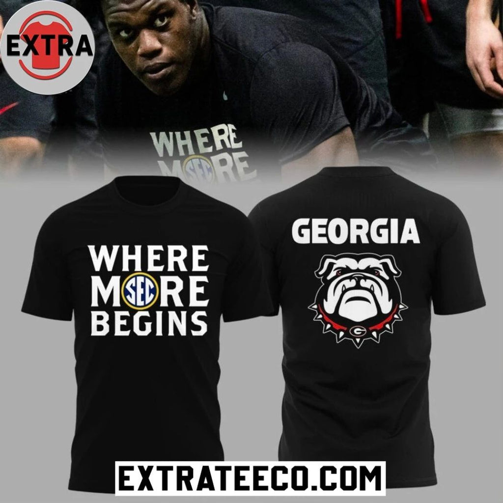 Original Georgia Bulldogs 2026 Where More Begins Logo T-Shirt