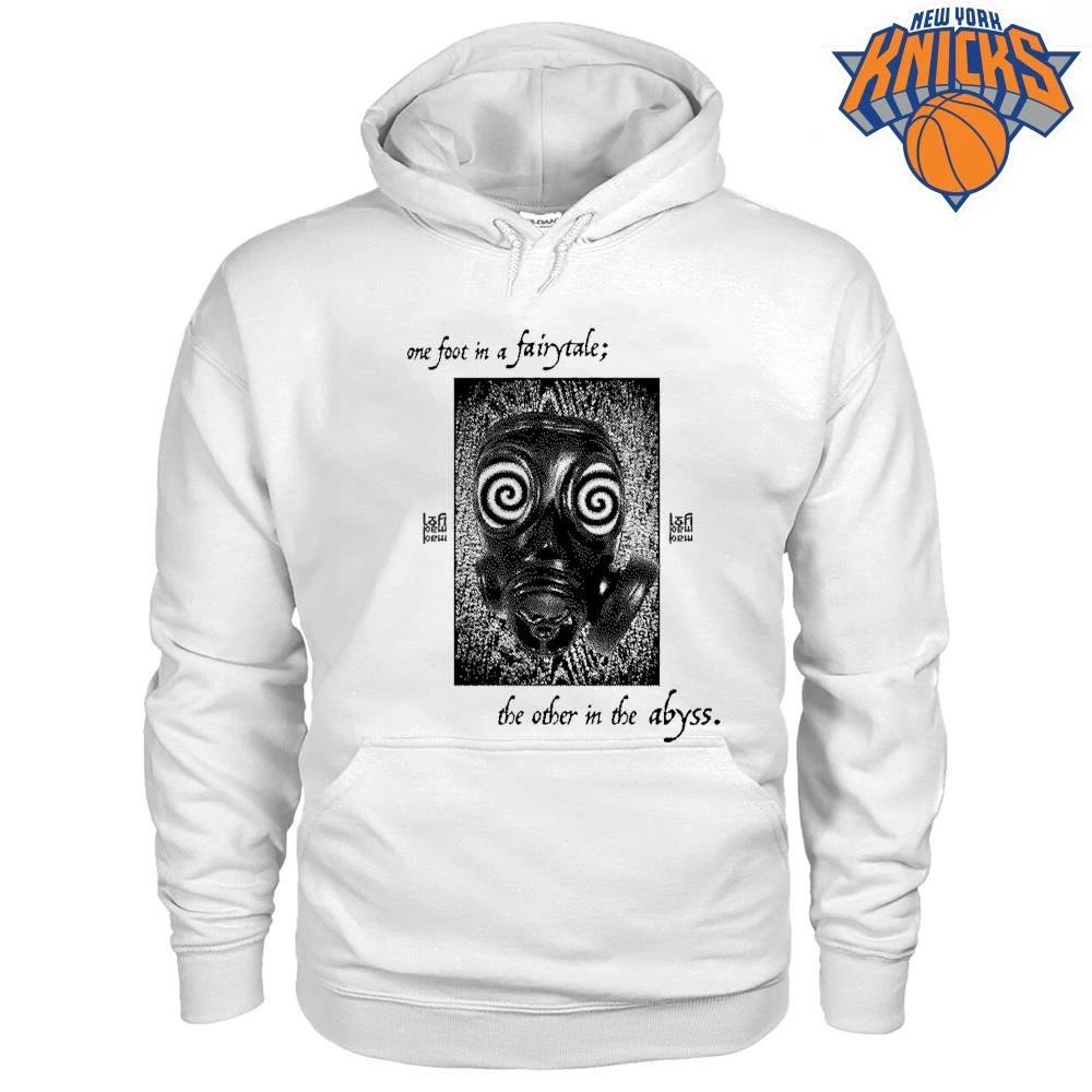 One Foot In A Fairytale The Other In The Abyss Spiral Hypnotic Gas Mask Dark Art Shirt