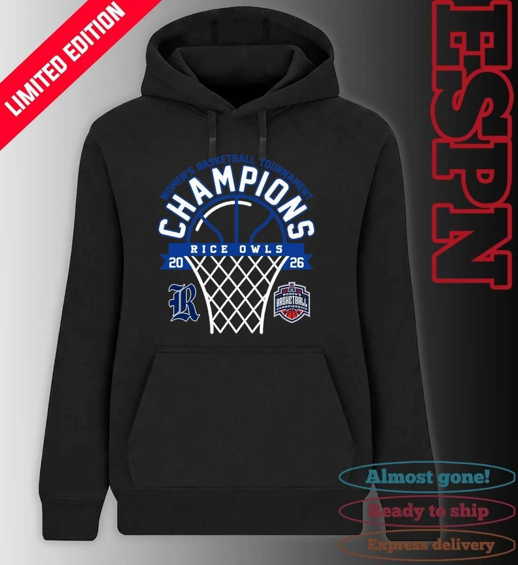 American Conference Women’s Basketball Tournament Champions 2026 Rice Owls T-Shirt