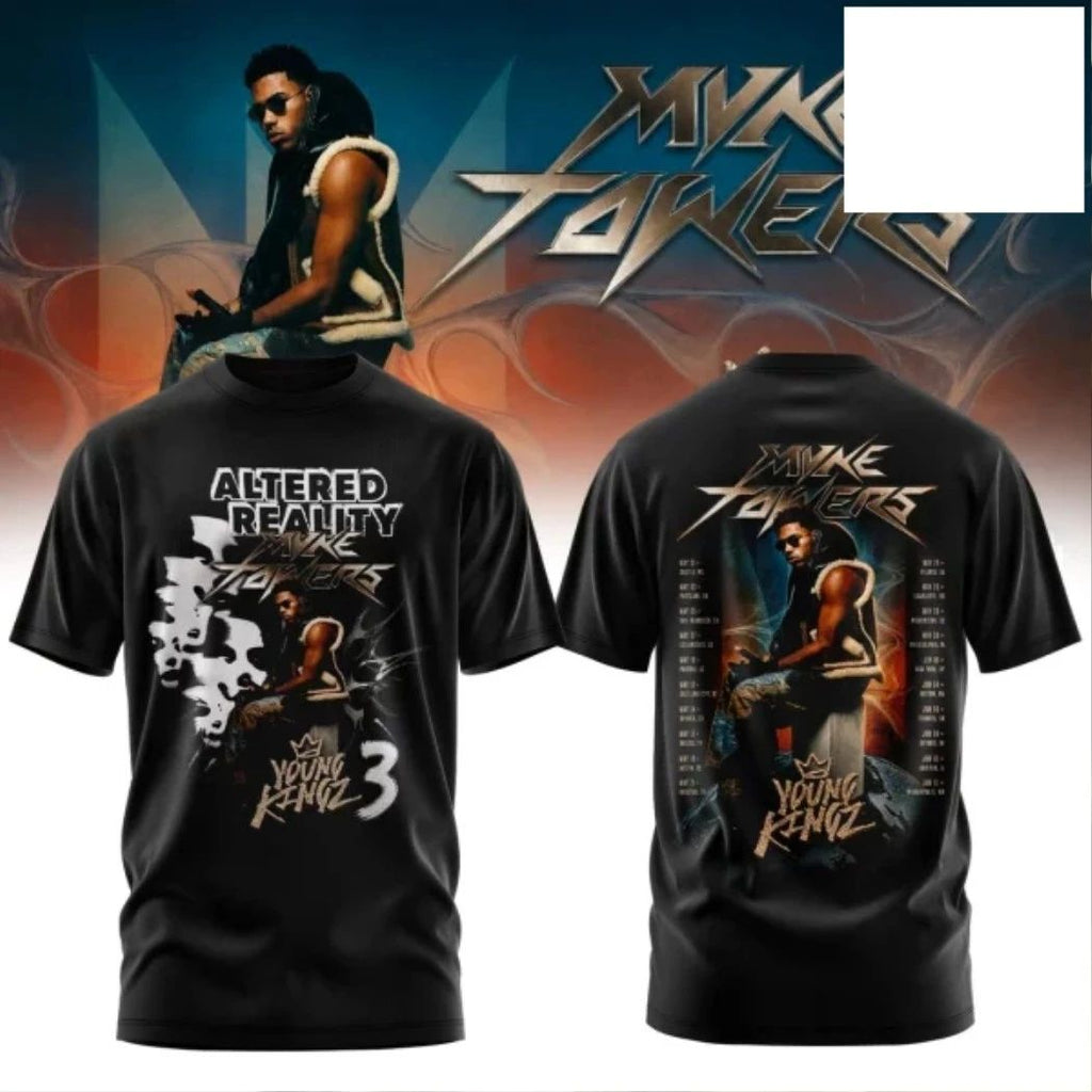Myke Towers Tour 2026 Two Sided Shirt