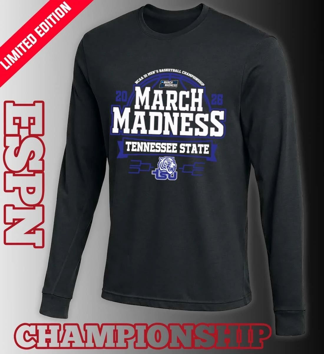 Tennessee State Tigers March Madness 2026 NCAA DI Men’s Basketball Tournament T-Shirt