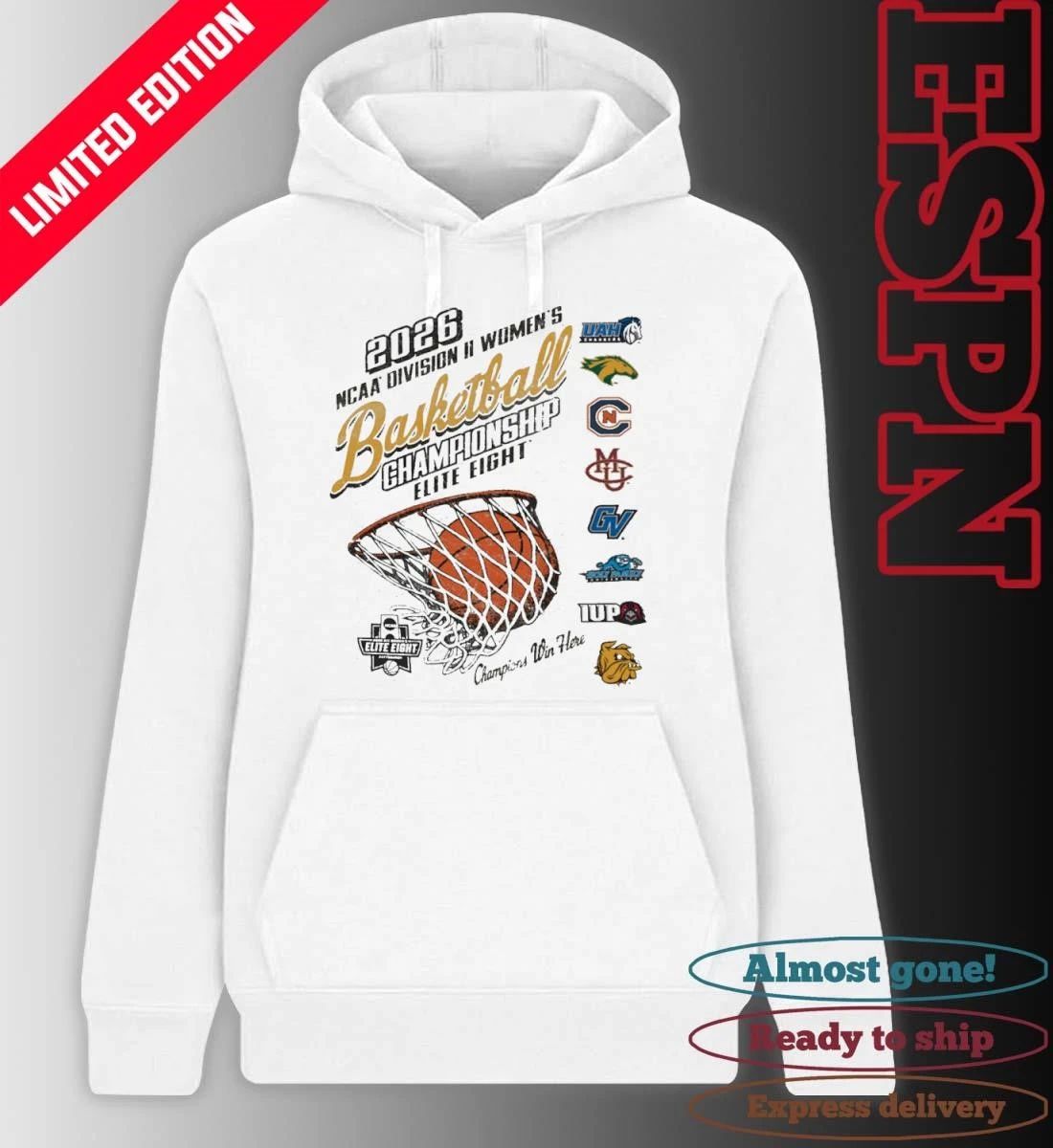Elite 8 2026 NCAA Division II Women’s Basketball Championship Logo T-Shirt