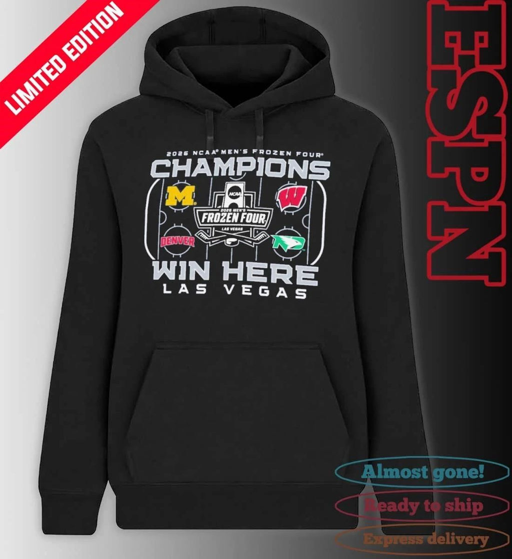 Men’s Frozen Four 2026 Las Vegas 4 Teams Shirt