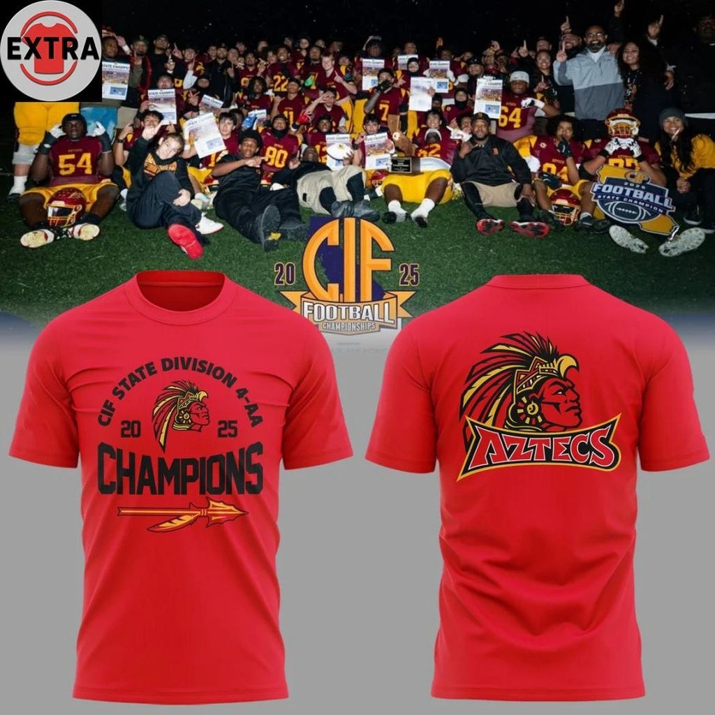 Original Barstow Aztecs CIF State Division Champions 4-AA 2026 Hoodie T-Shirt