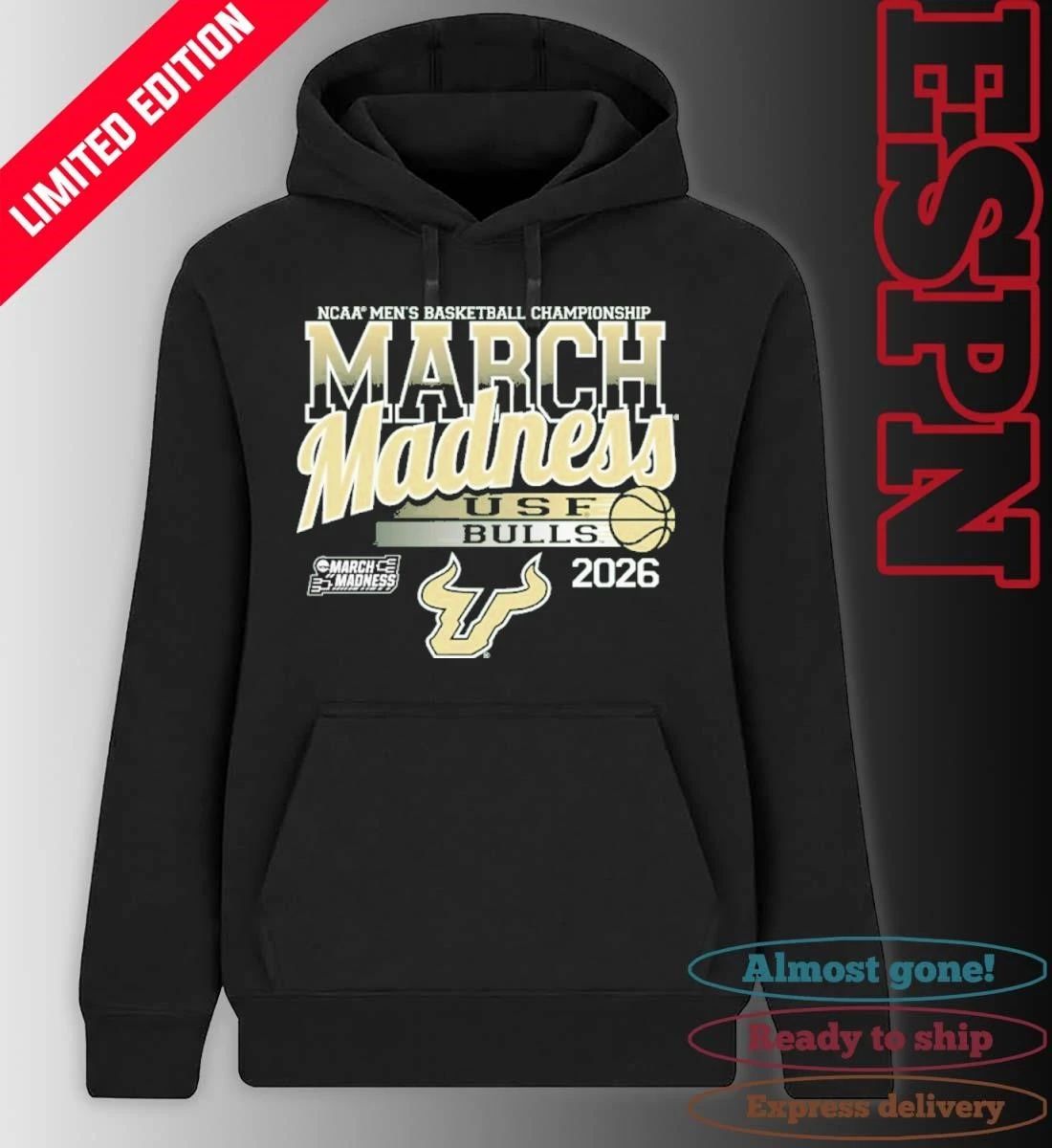 University of South Florida Men’s Basketball 2026 March Madness Bound Shirt