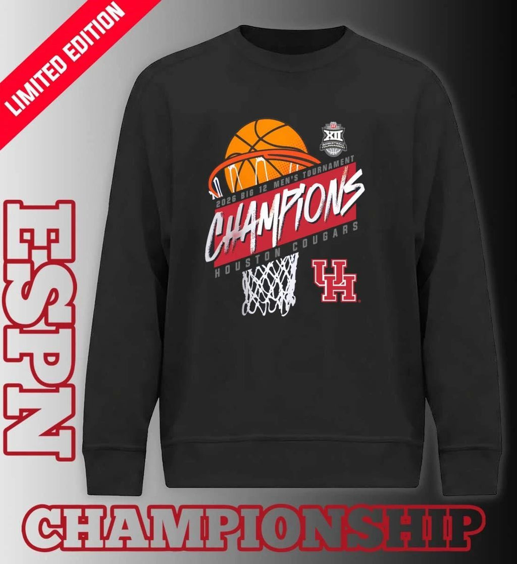 Houston Men’s Basketball Big 12 Conference Tournament Champions 2026 T-Shirt