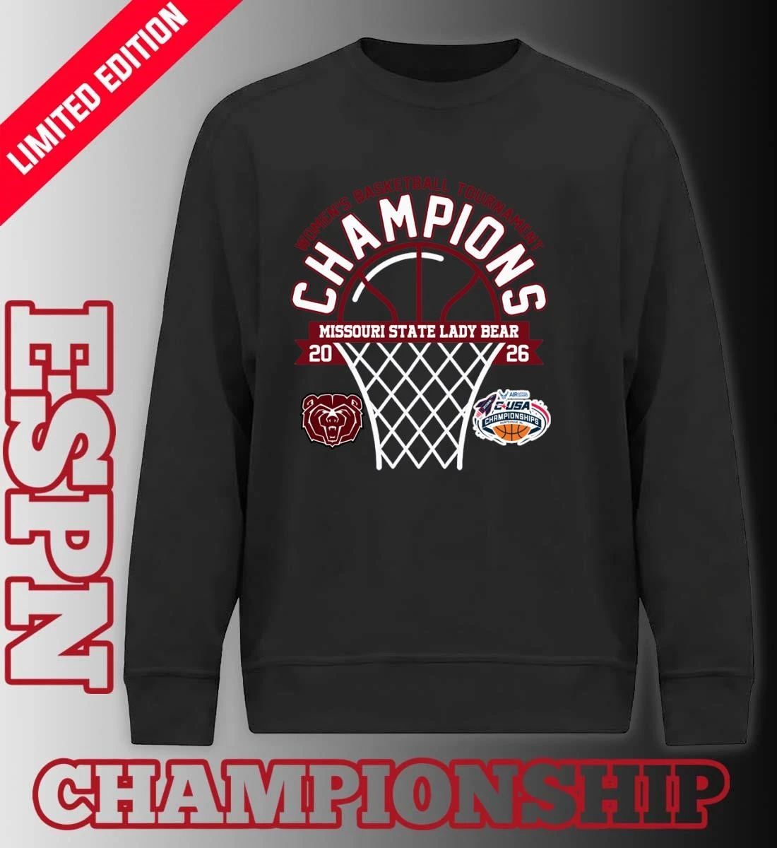 Conference USA Women’s Basketball Tournament Champions 2026 Missouri State Lady Bear T-Shirt