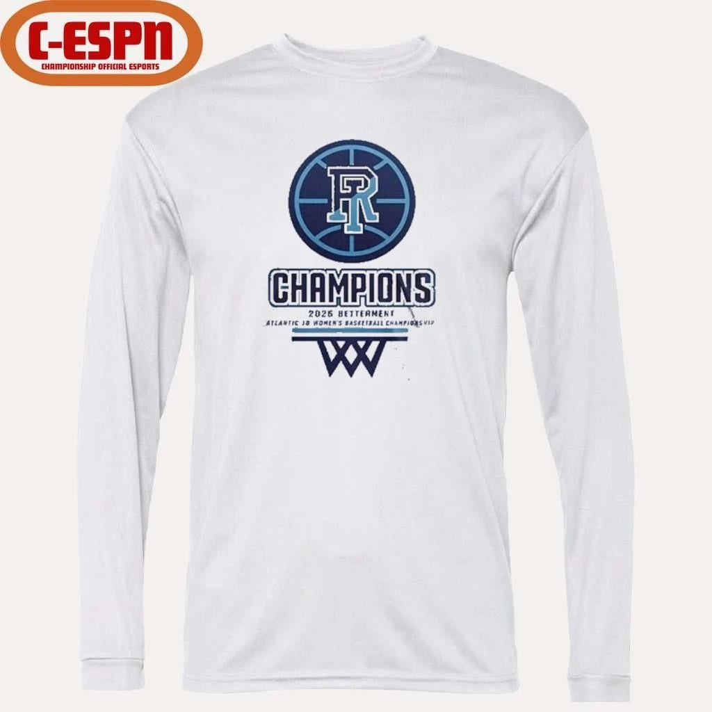 Rhode Island Rams A-10 Conference Tournament Women’s Basketball Champions Locker Room T-shirt