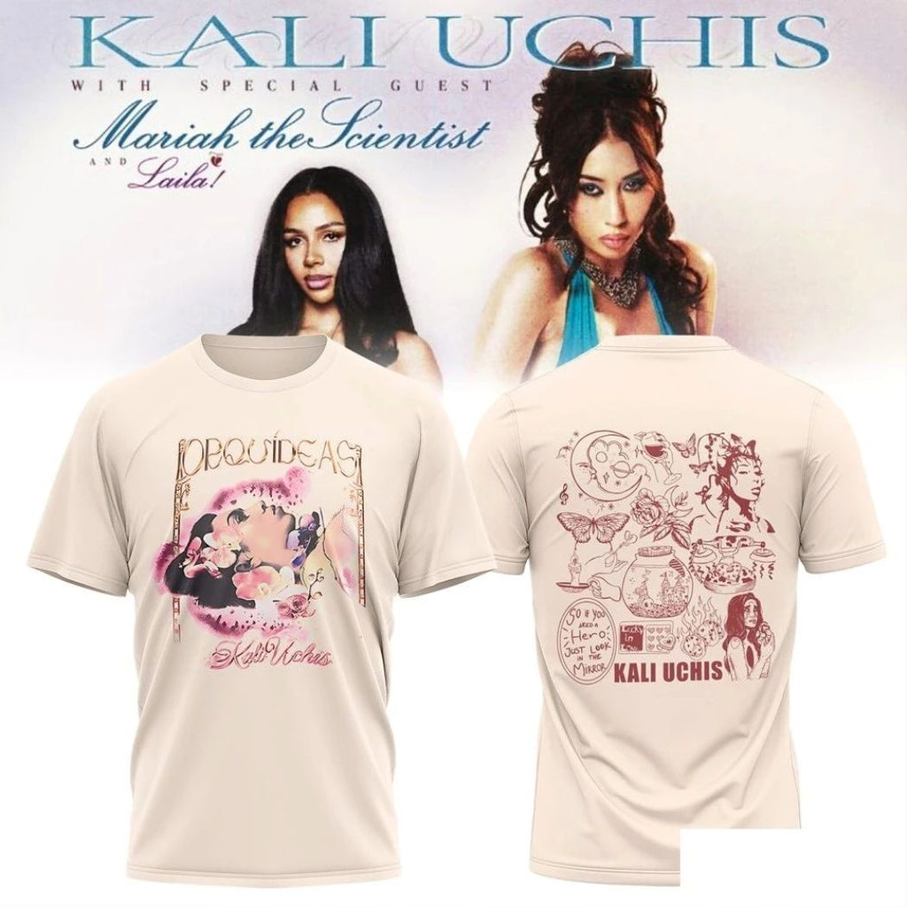 Kali Uchis For The Girls Tour 2026 Two Sided T-Shirt – Perfect Gift for Men & Women
