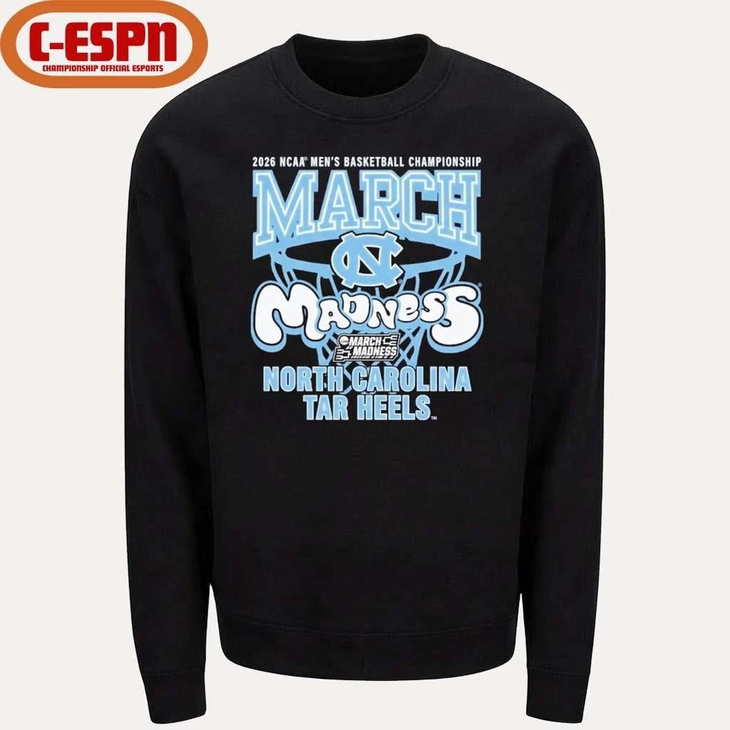 UNC Tar Heels 2026 NCAA Men’s Basketball Championship March Madness Shirt