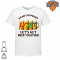 I Support LGBT Let’s Get Beer Together funny rainbow beer mugs shirt