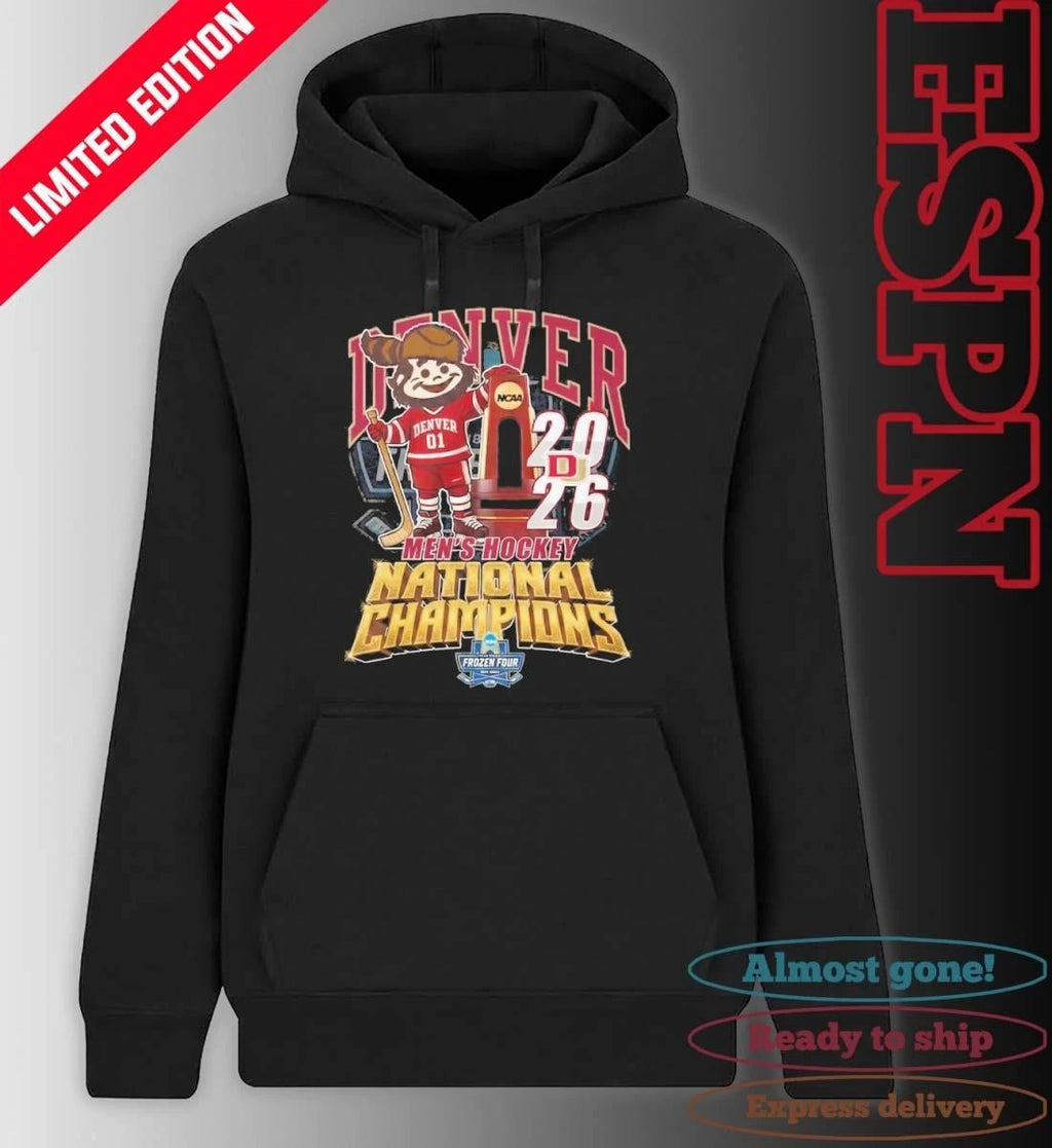 Denver Pioneers Mascot 2026 NCAA Men’s Ice Hockey National Champions Shirt