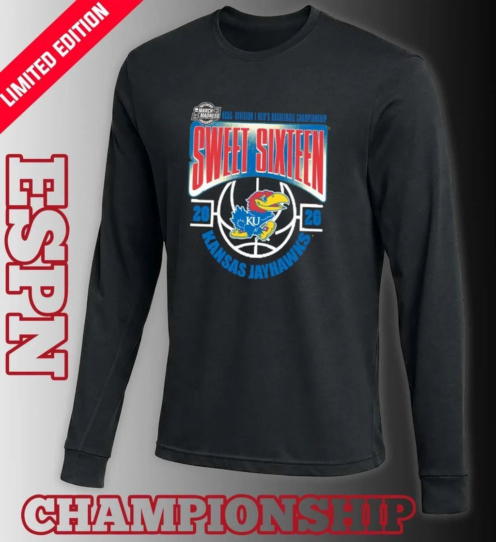 Kansas Jayhawks Sweet 16 NCAA DI Men’s Basketball Tournament March Madness 2026 T-Shirt