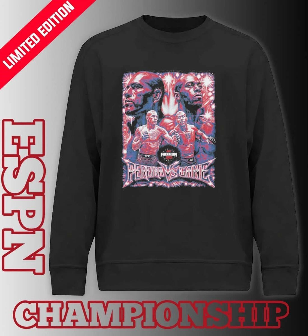 UFC Freedom 250 Alex Pereira Vs. Ciryl Gane Vintage Grunge T-shirt