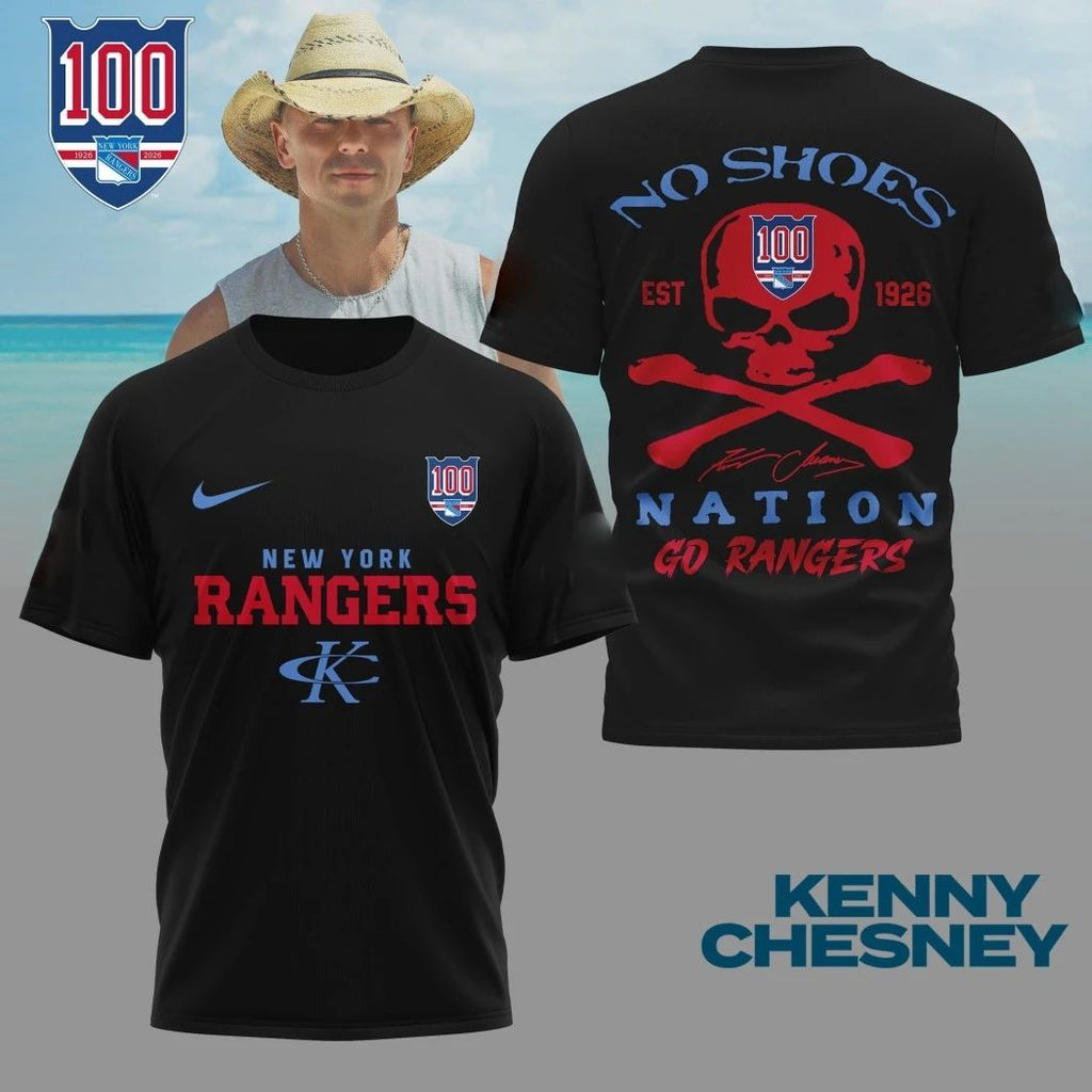 A New York Rangers 100th anniversary t-shirt, in collaboration with Kenny Chesney