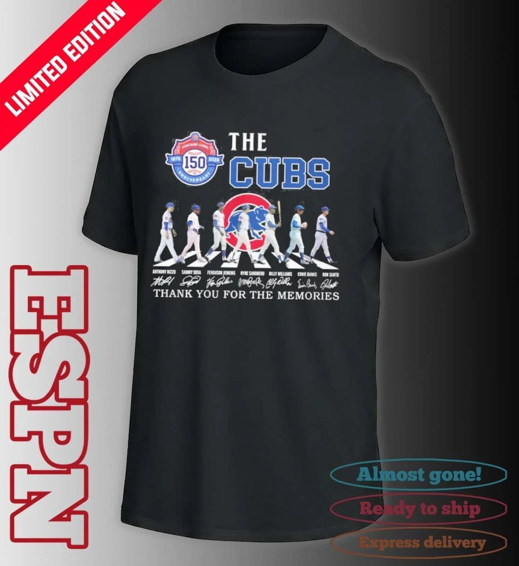 Chicago Cubs Abbey Road 150th Anniversary 1876-2026 Shirt