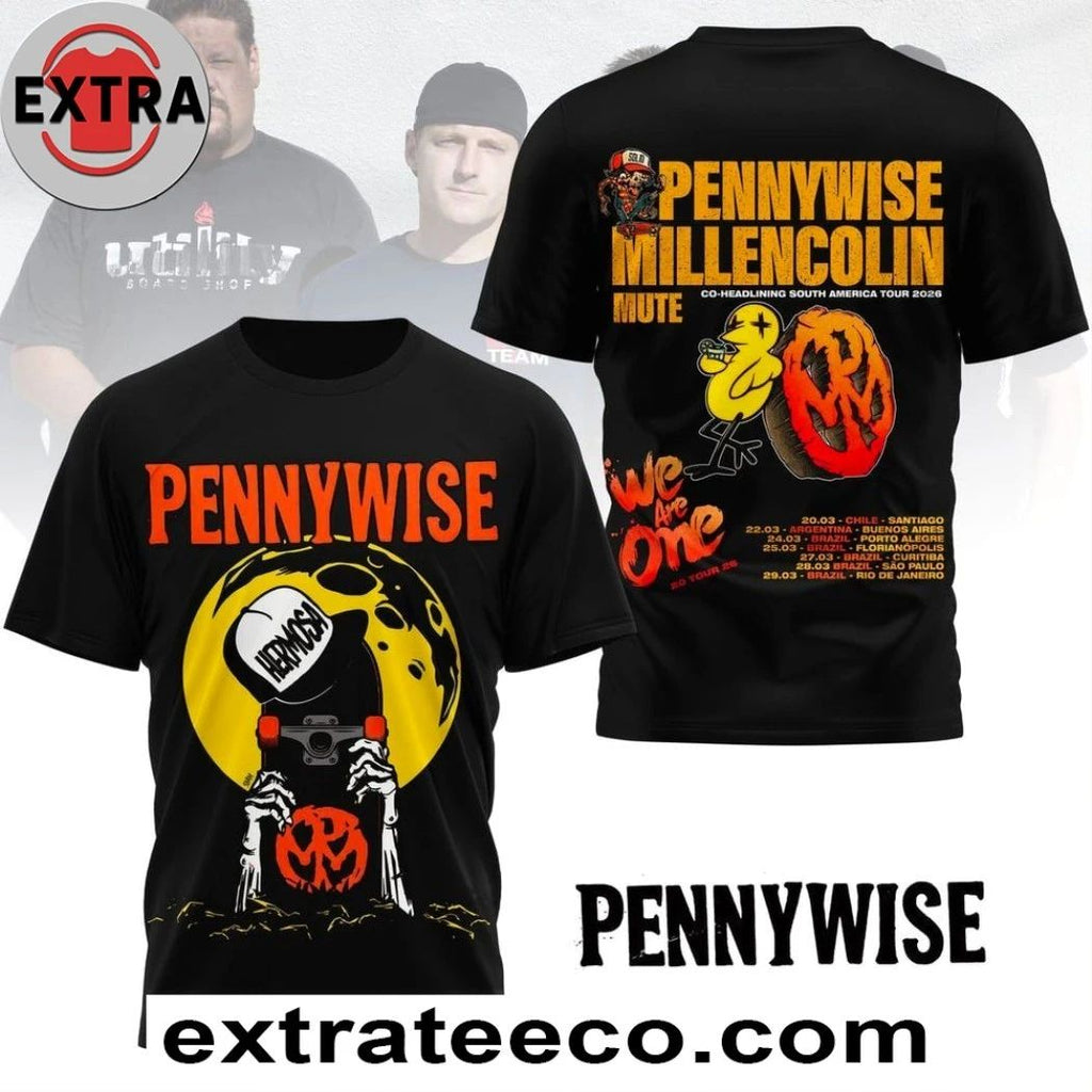 Pennywise South America Tour 2026 Two Sided T-Shirt
