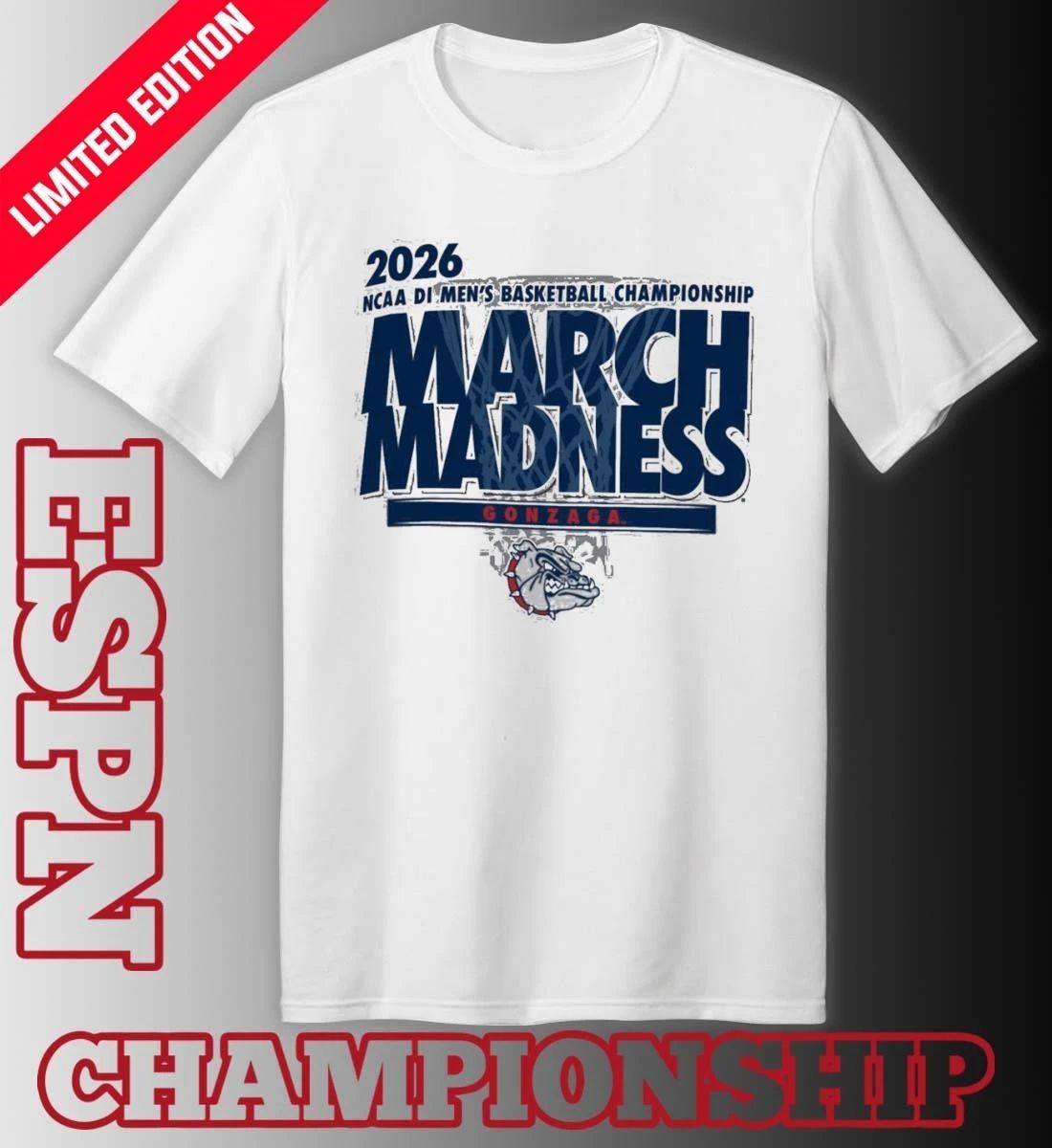 Gonzaga Men’s Basketball Single Team NCAA March Madness Shirt