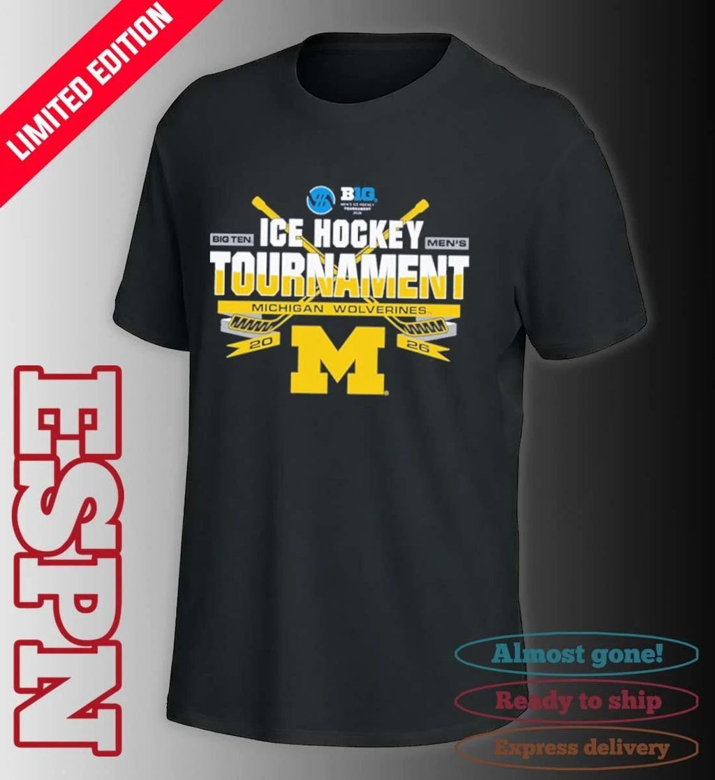 Michigan Wolverines 2026 Big Ten Hockey Championship Participant shirt