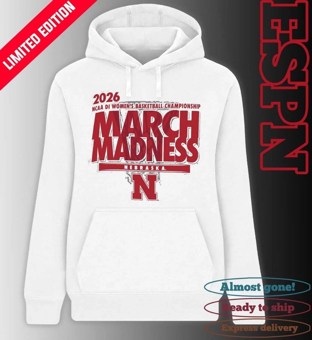 Nebraska Huskers 2026 NCAA DI Women’s Basketball March Madness – First Four Shirt