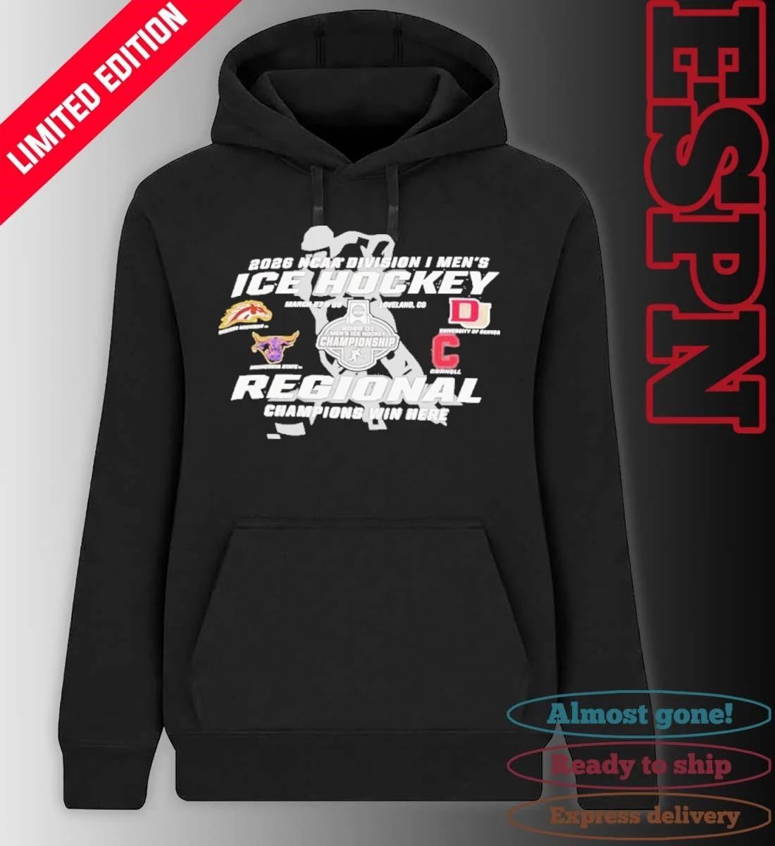 2026 NCAA DI Men’s Ice Hockey Regional Champions Win Here Loveland, CO March 27 & 29 Shirt