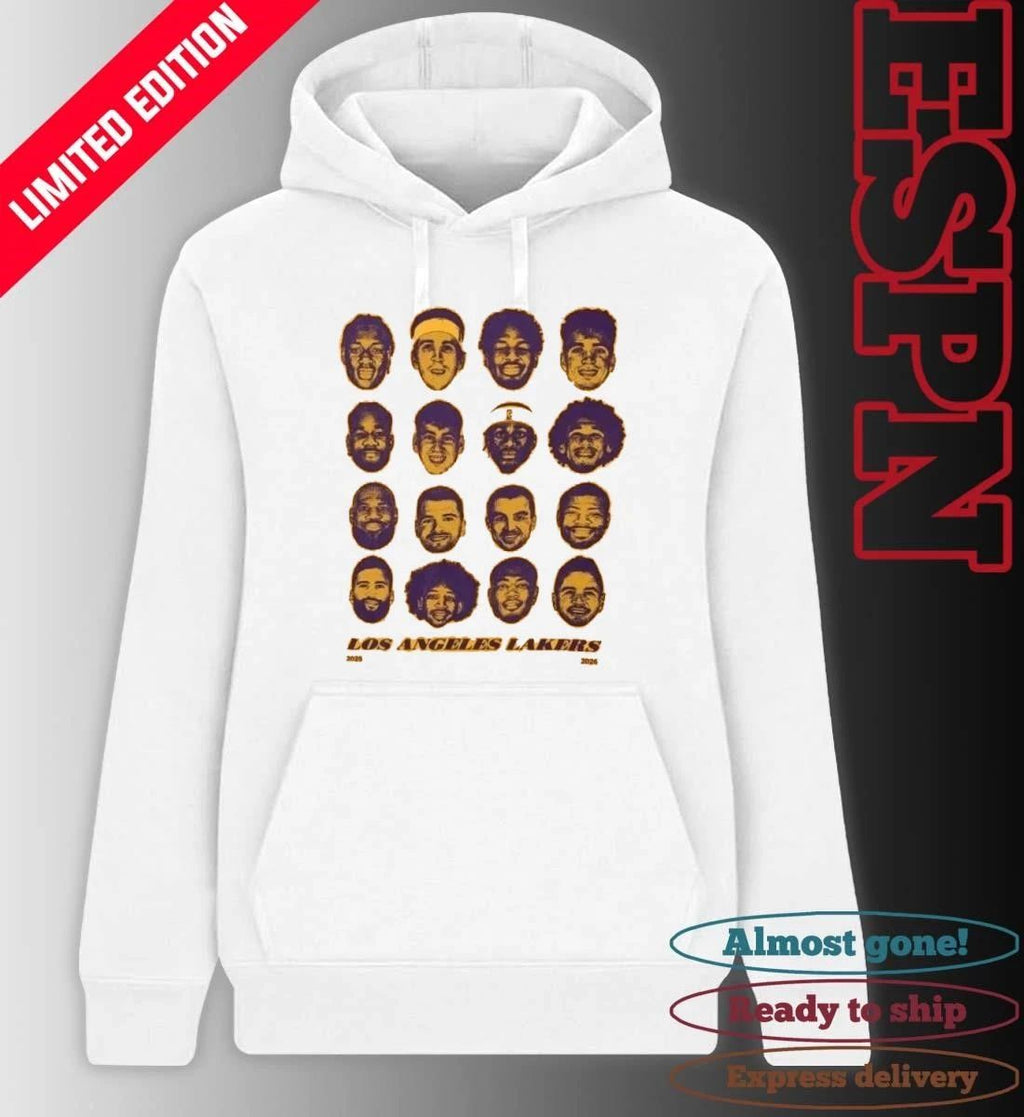 Los Angeles Lakers Face Players 2026 Playoffs Games 1 Vs The Rockets Shirt