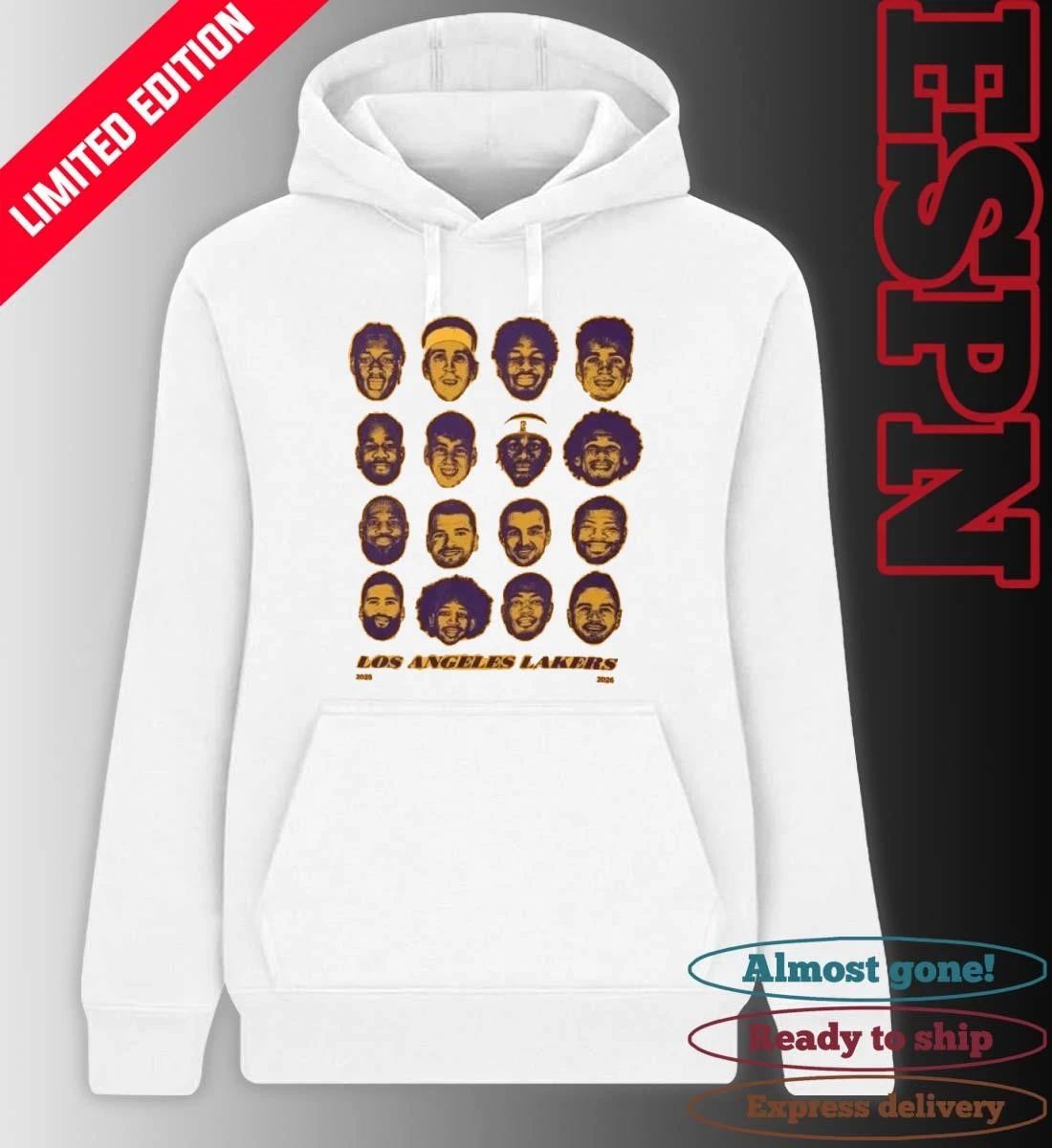 Los Angeles Lakers Face Players 2026 Playoffs Games 1 Vs The Rockets Shirt