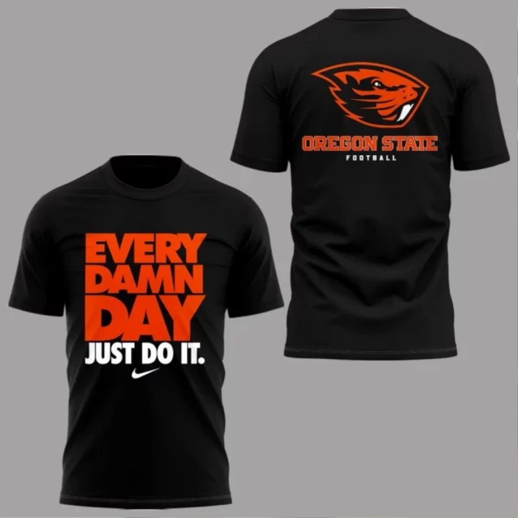 Original Oregon State Beavers Every Damn Day Logo Hoodie Shirt