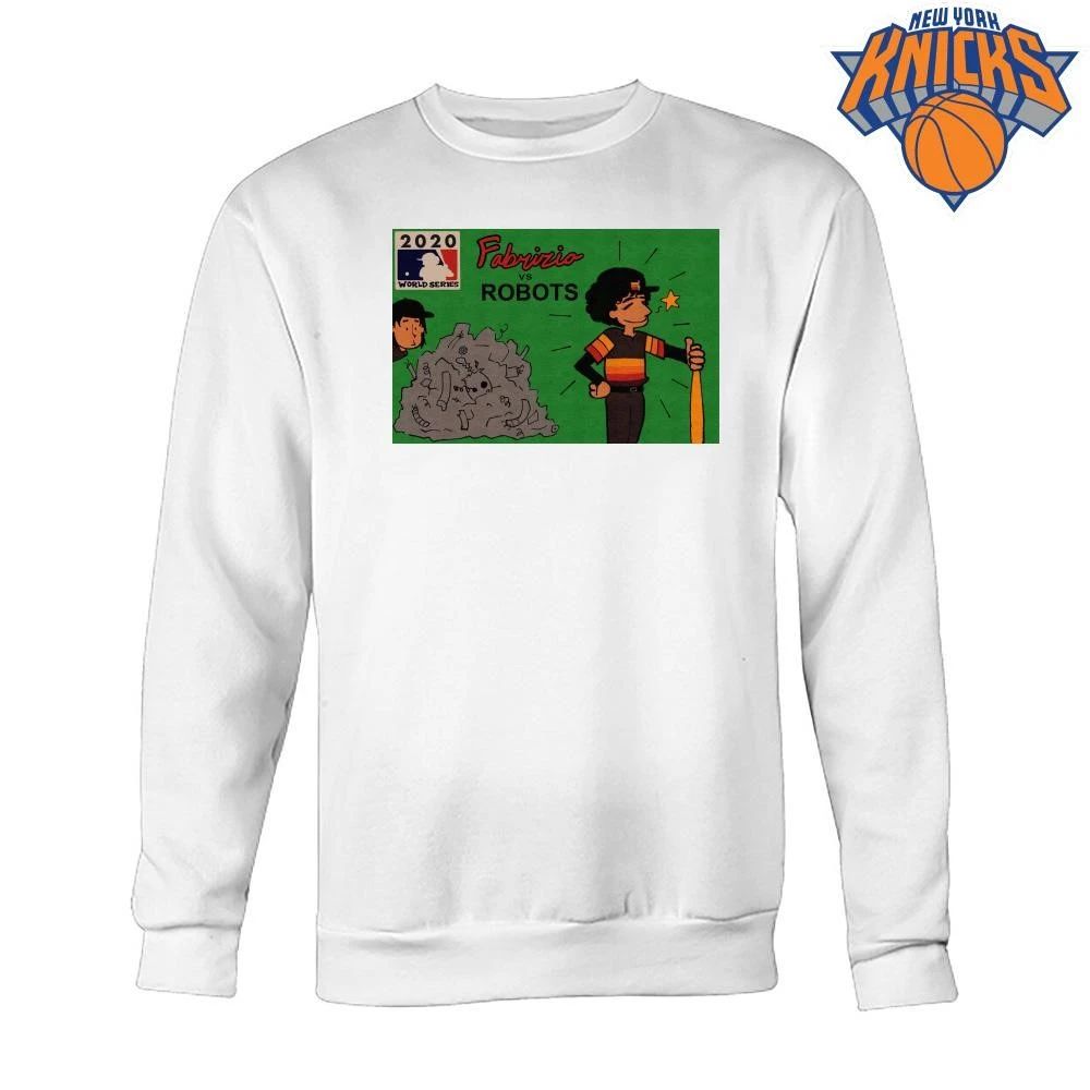 Fabrizio Vs Robots 2020 World Series Baseball Cartoon Shirt