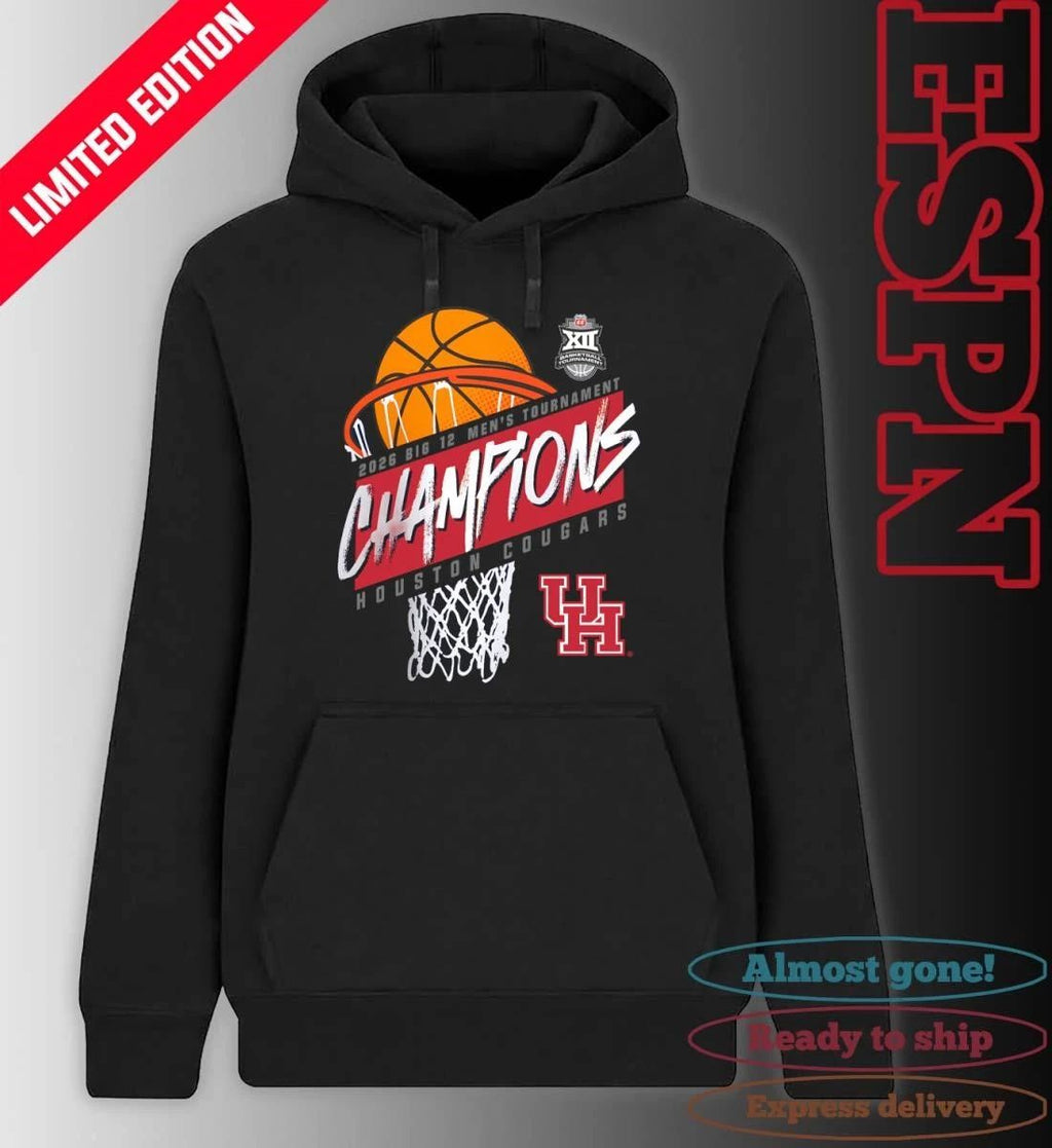 Houston Men’s Basketball Big 12 Conference Tournament Champions 2026 T-Shirt