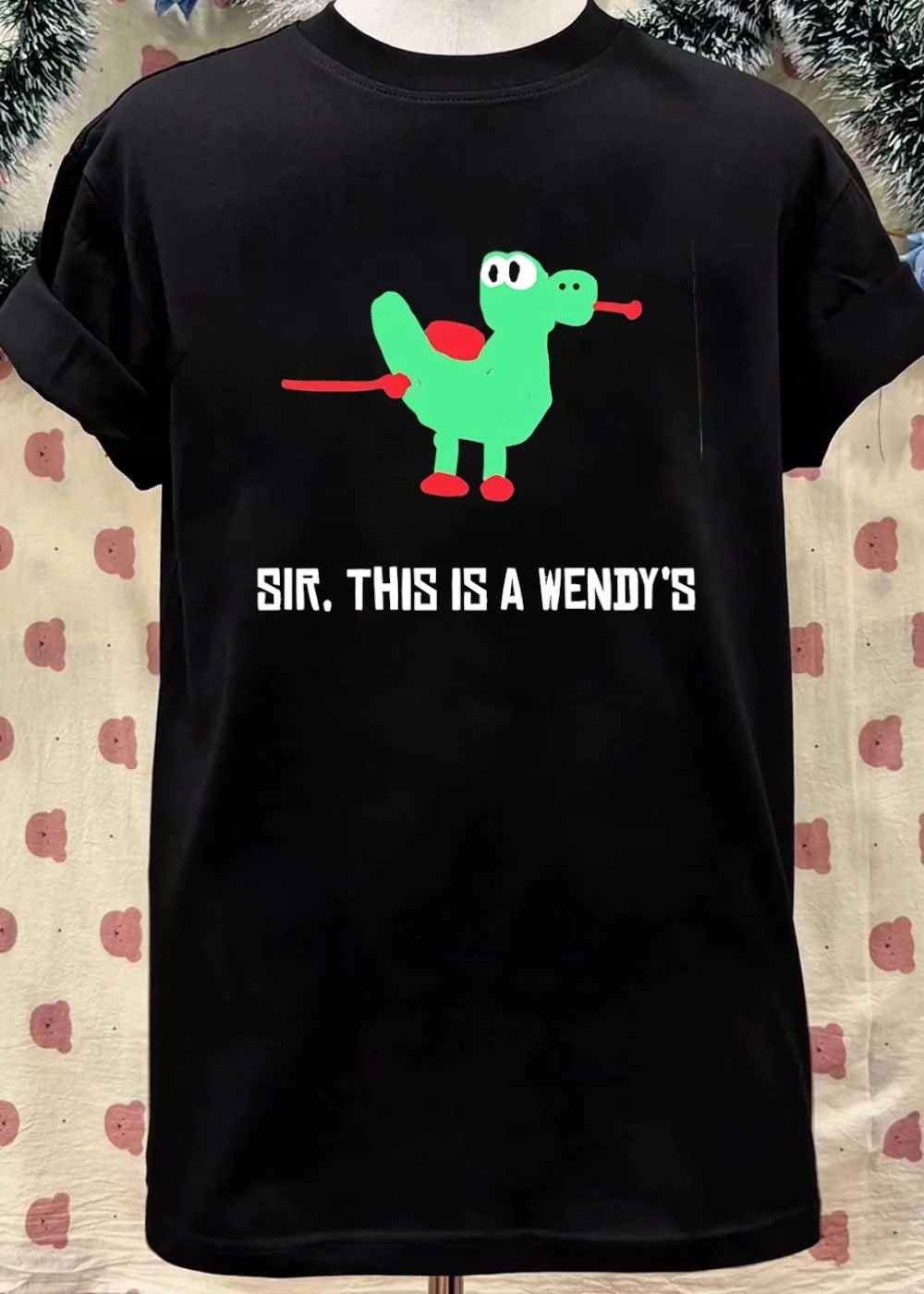 Funny Meme Sir This Is A Wendys Yoshi shirt