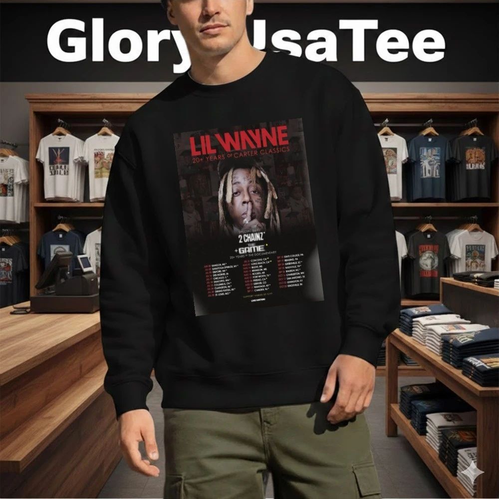 Lil Wayne 20 Years Of Carter Classics North America 2026 Schedule Venue Dates Poster Shirt