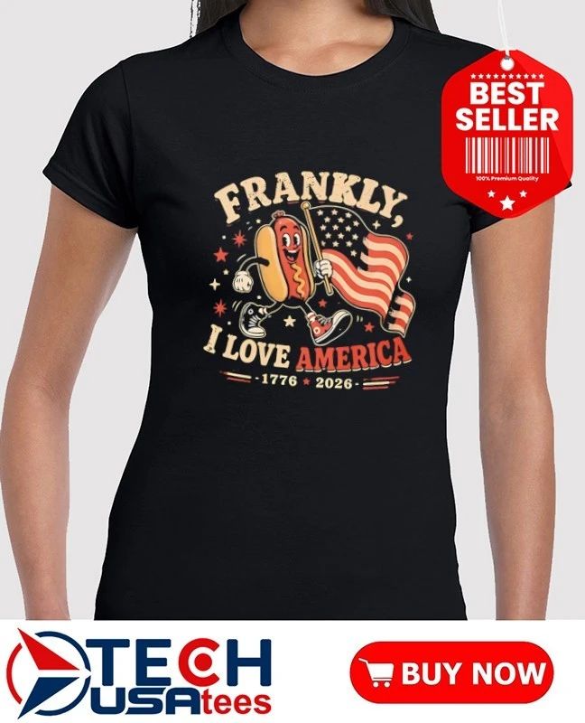 Frankly I love America 1776-2026 4th Of July Hot Dog shirt