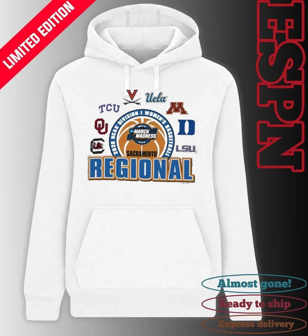 Sacramento Regional 2026 NCAA DI Women’s Basketball Championship Shirt