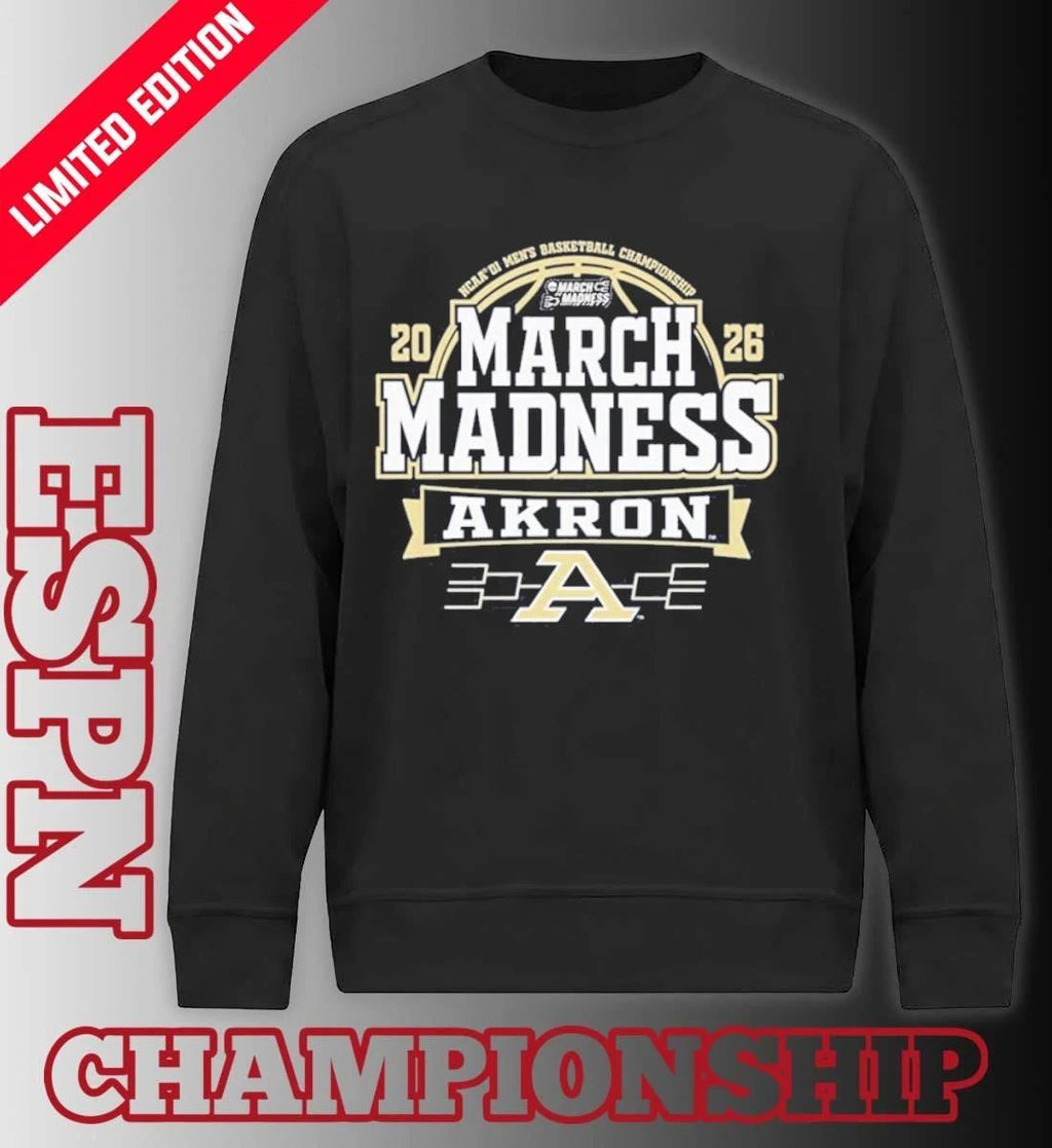 Akron Zips 2026 NCAA Men’s Basketball March Madness Bound Shirt