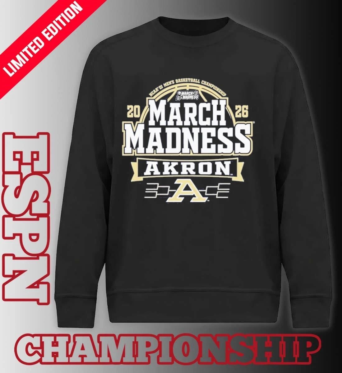 Akron Zips 2026 NCAA Men’s Basketball March Madness Bound Shirt