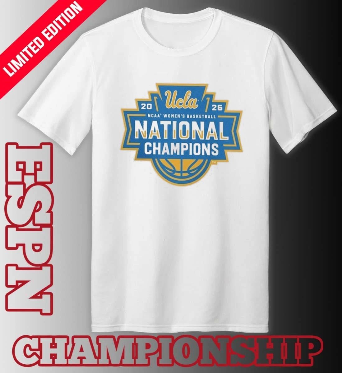 UCLA Bruins NCAA DI Women’s Basketball National Champions Official Logo T-Shirt
