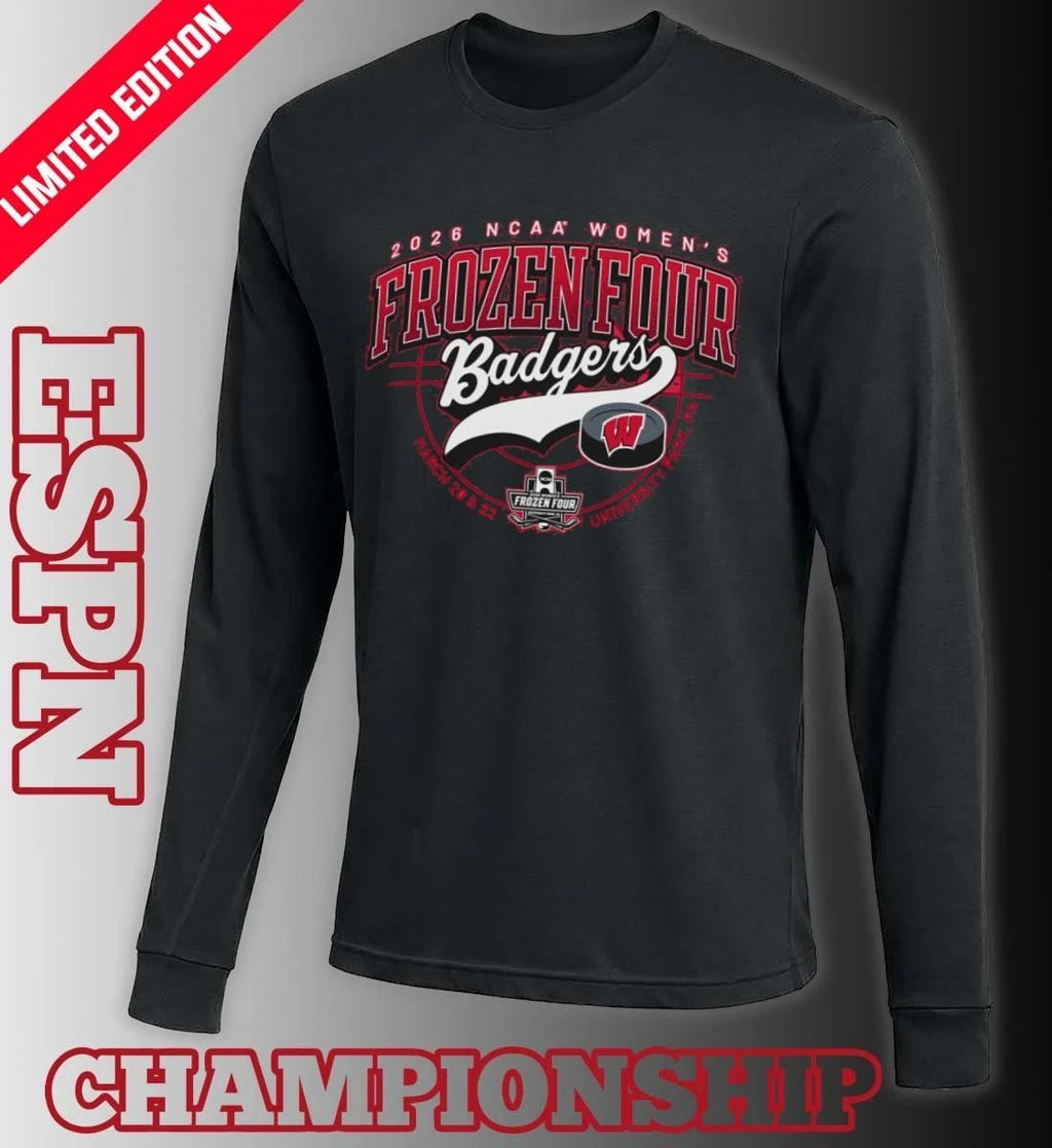 Wisconsin Badgers 2026 NCAA Women’s Ice Hockey Frozen Four Shirt