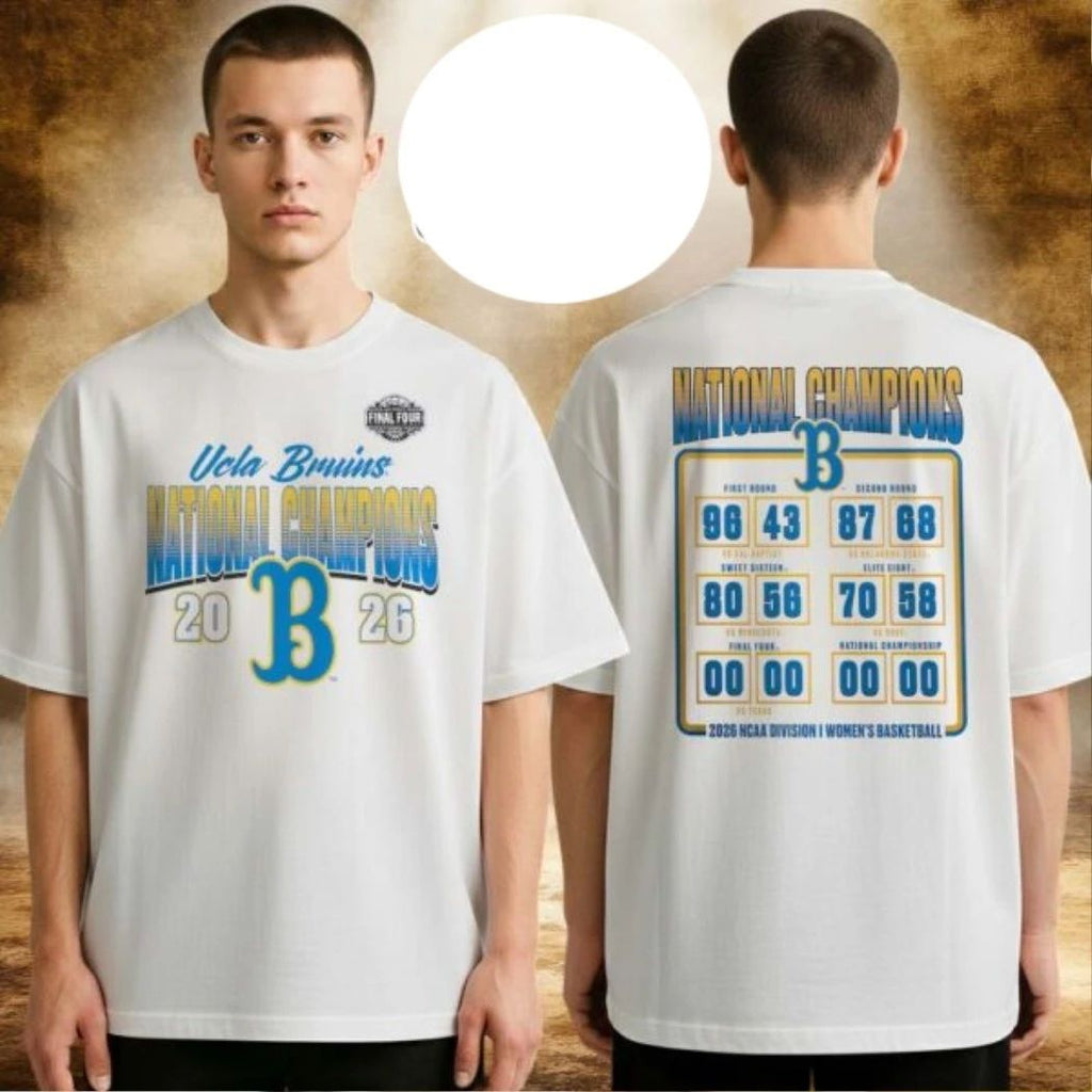 Original UCLA Bruins 2026 NCAA Women’s Basketball National Champions Schedule Two Sides Unisex T-Shirt