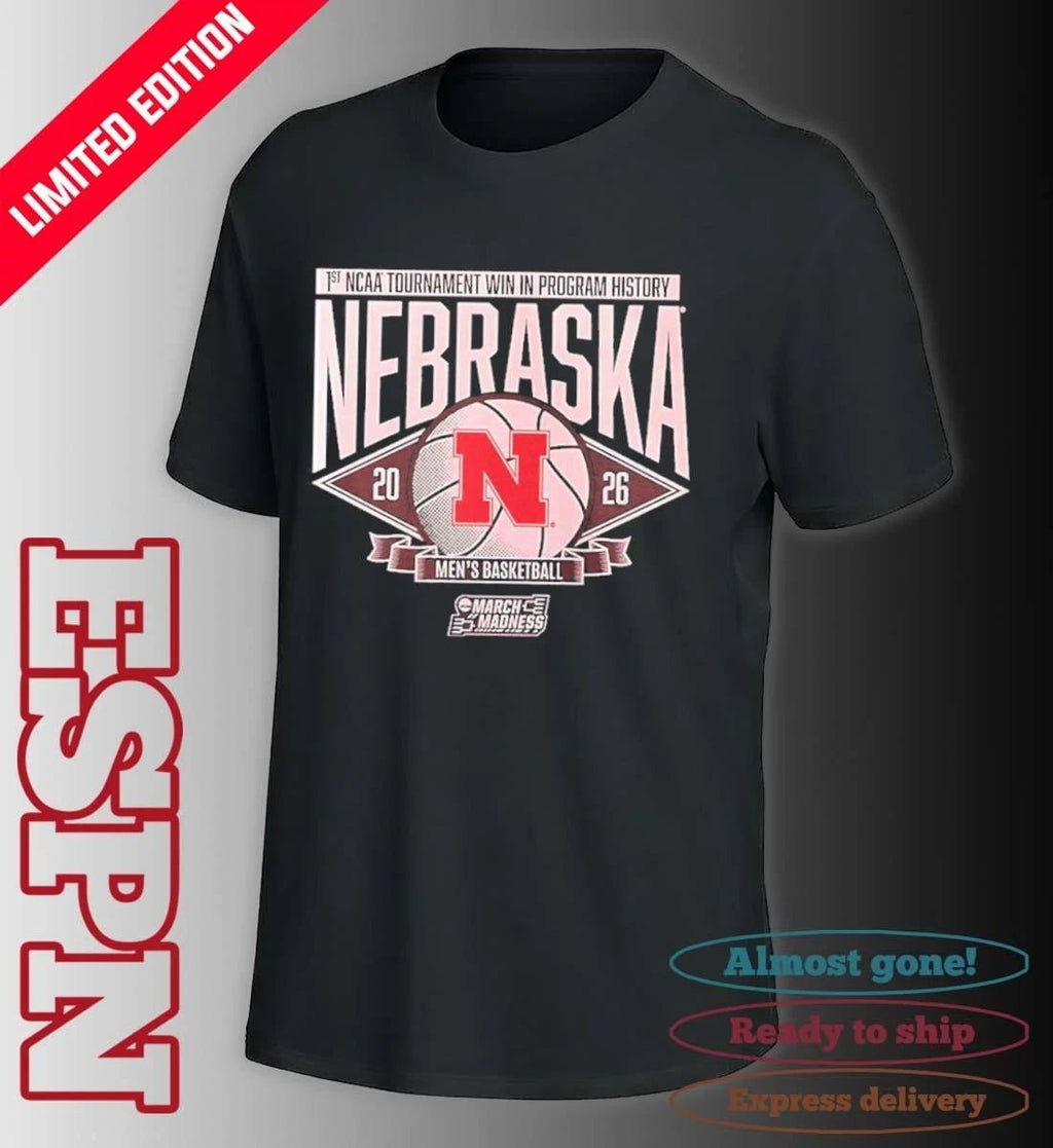 Nebraska Huskers Men’s Basketball 1st NCAA Tournament Win Shirt