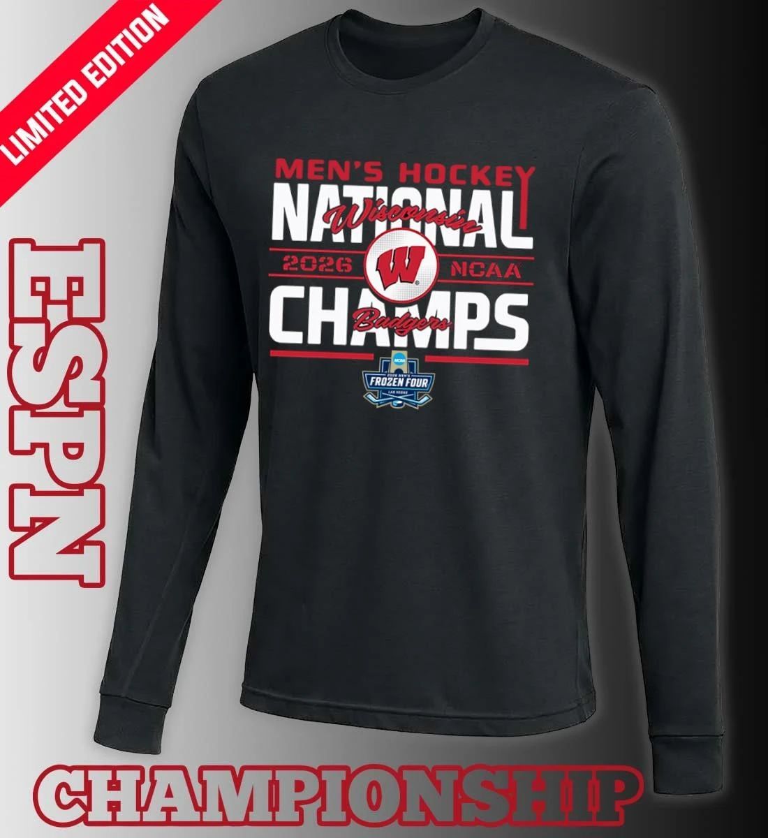 Men’s Hockey National Champions 2026 NCAA Wisconsin Badgers Shirt