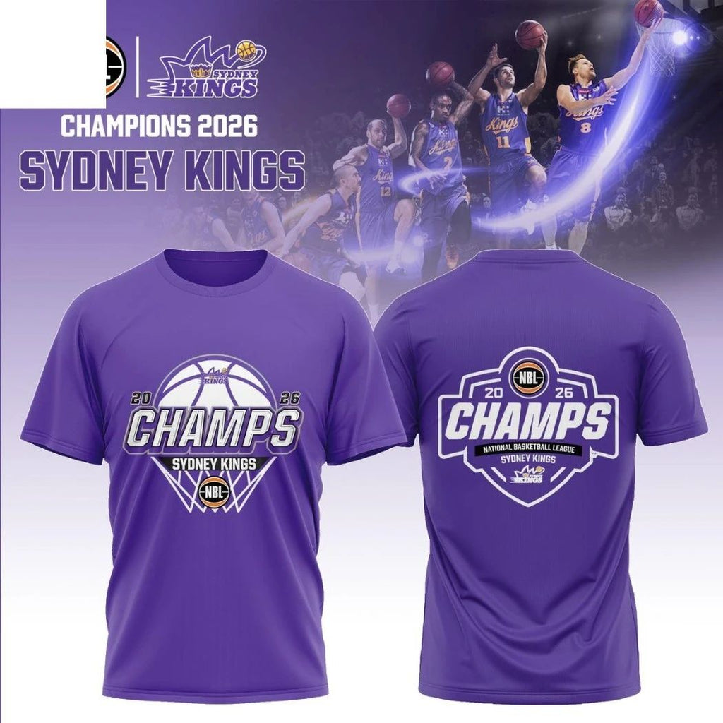 Sydney Kings 2026 NBL Champions Logo Shirt