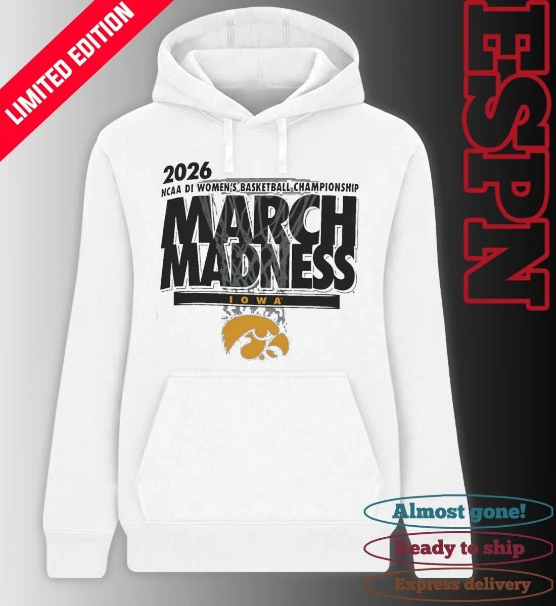 Iowa Women’s Basketball Single Team 2026 NCAA March Madness Shirt