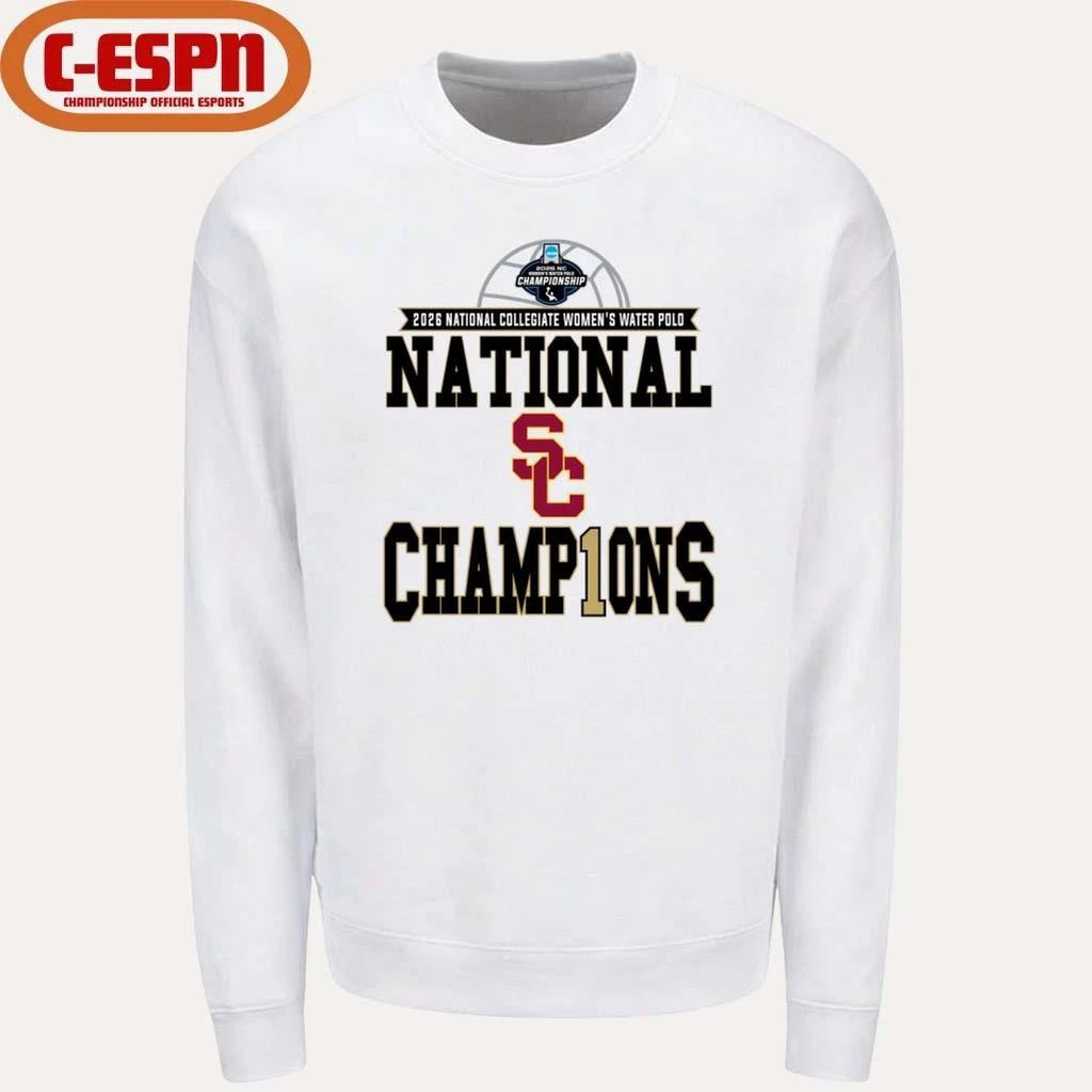 Southern California Trojans 2026 NCAA Division I Women’s Water Polo National Champions T-Shirt