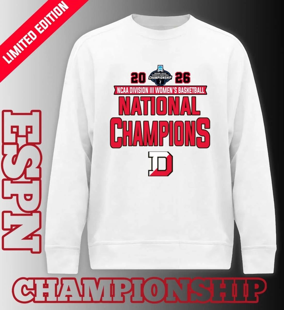 Denison Big Red 2026 NCAA Division III Women’s Basketball National Champions T-Shirt