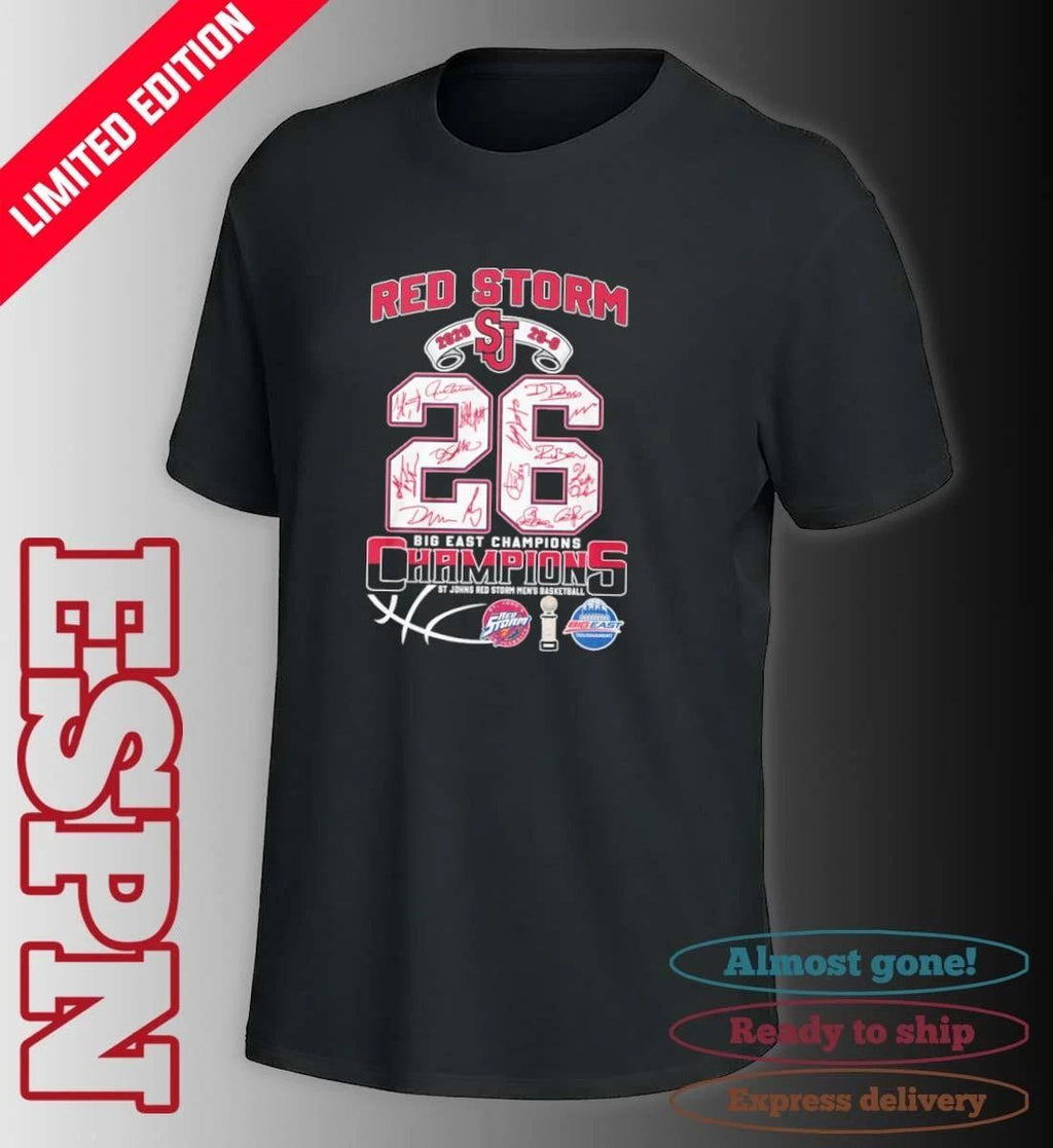 St John’s Red Storm Big East Champions 25-6 Shirt