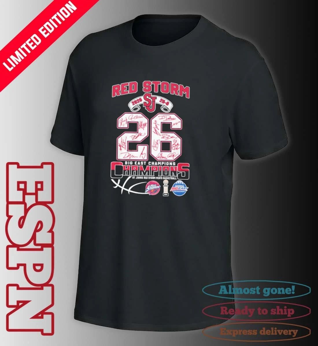 St John’s Red Storm Big East Champions 25-6 Shirt