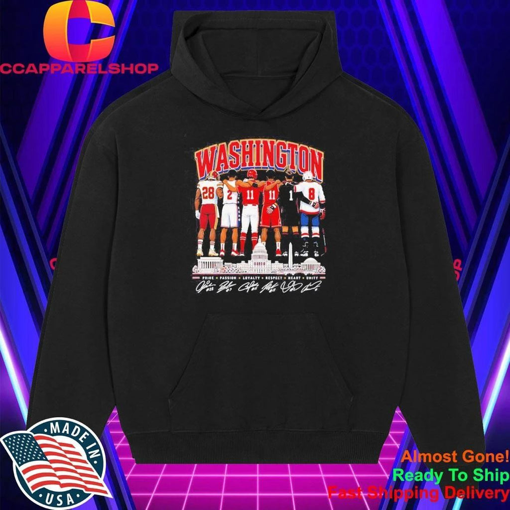 Washington Commanders Wizards Nationals Capitals DC Pride Passion Loyalty Shirt