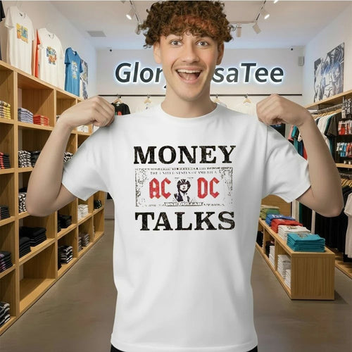 ACDC Pwr Up Tour 2026 Pop Up Store Buenos Aires Argentina Merch Tee Money Talks Shirt