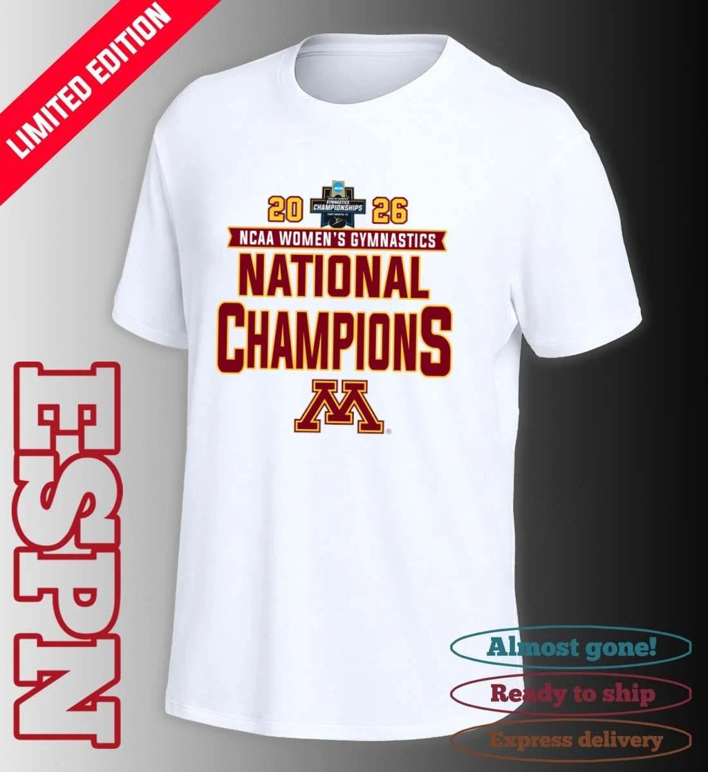 Minnesota Golden Gophers 2026 NCAA Women’s Gymnastics National Champions T-Shirt